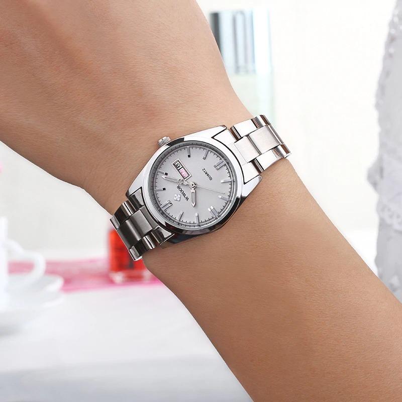 Classic Full Silver Stainless Steel Quartz Watch