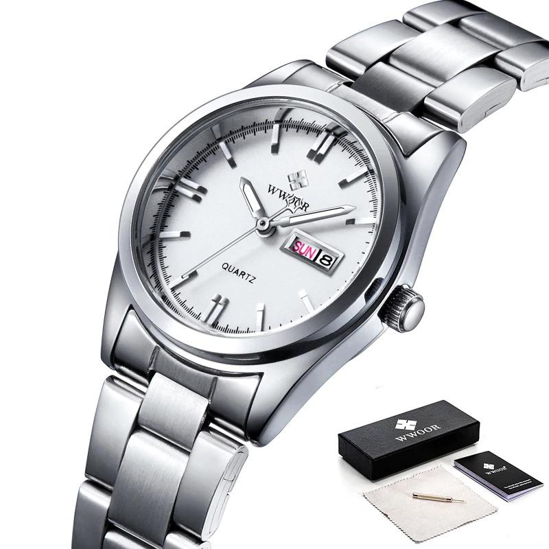 Classic Full Silver Stainless Steel Quartz Watch