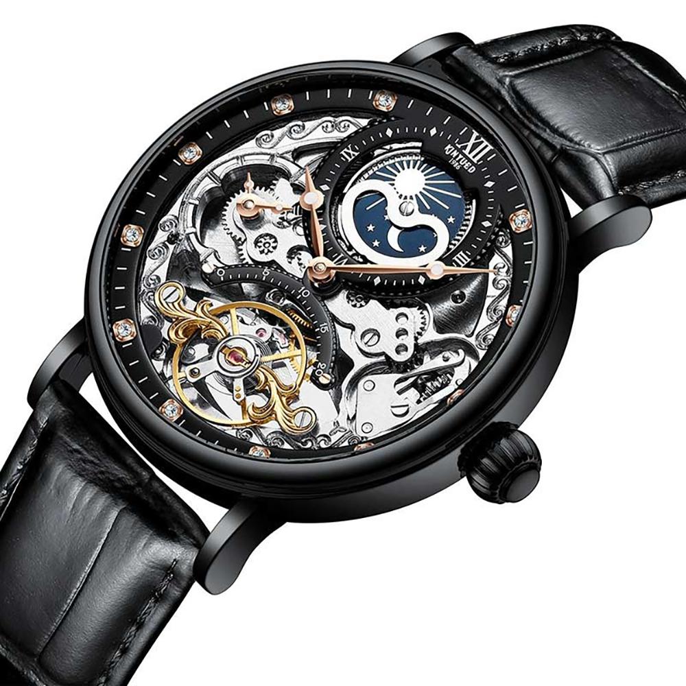 Cool Skeleton Watch With Rhinestone Dial Automatic Watch