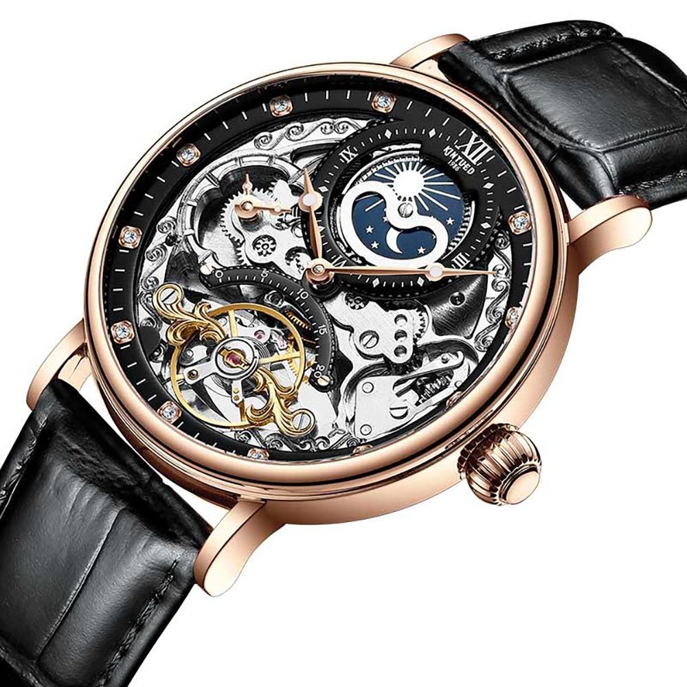Cool Skeleton Watch With Rhinestone Dial Automatic Watch