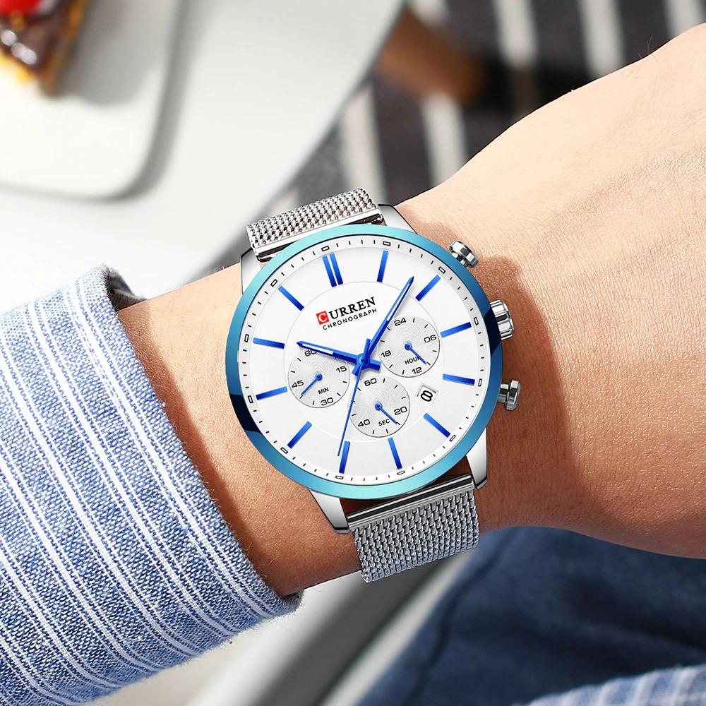 Excellent Water-resistant Sports Chronograph Quartz Watch