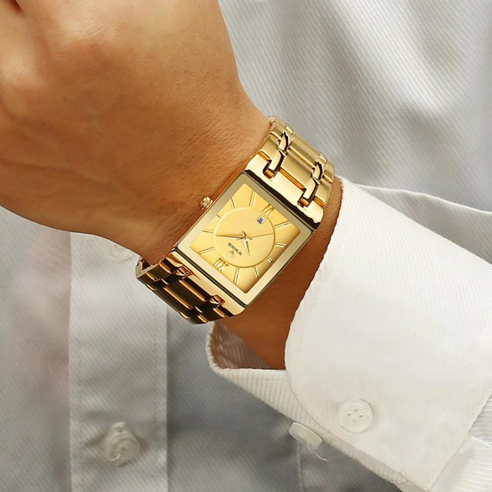 Luxurious Waterproof Square Quartz Watch