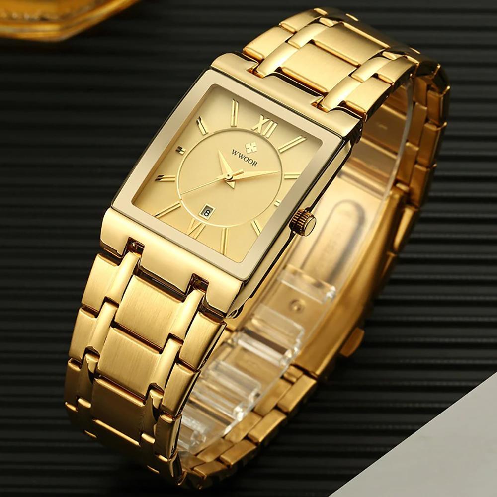 Luxurious Waterproof Square Quartz Watch