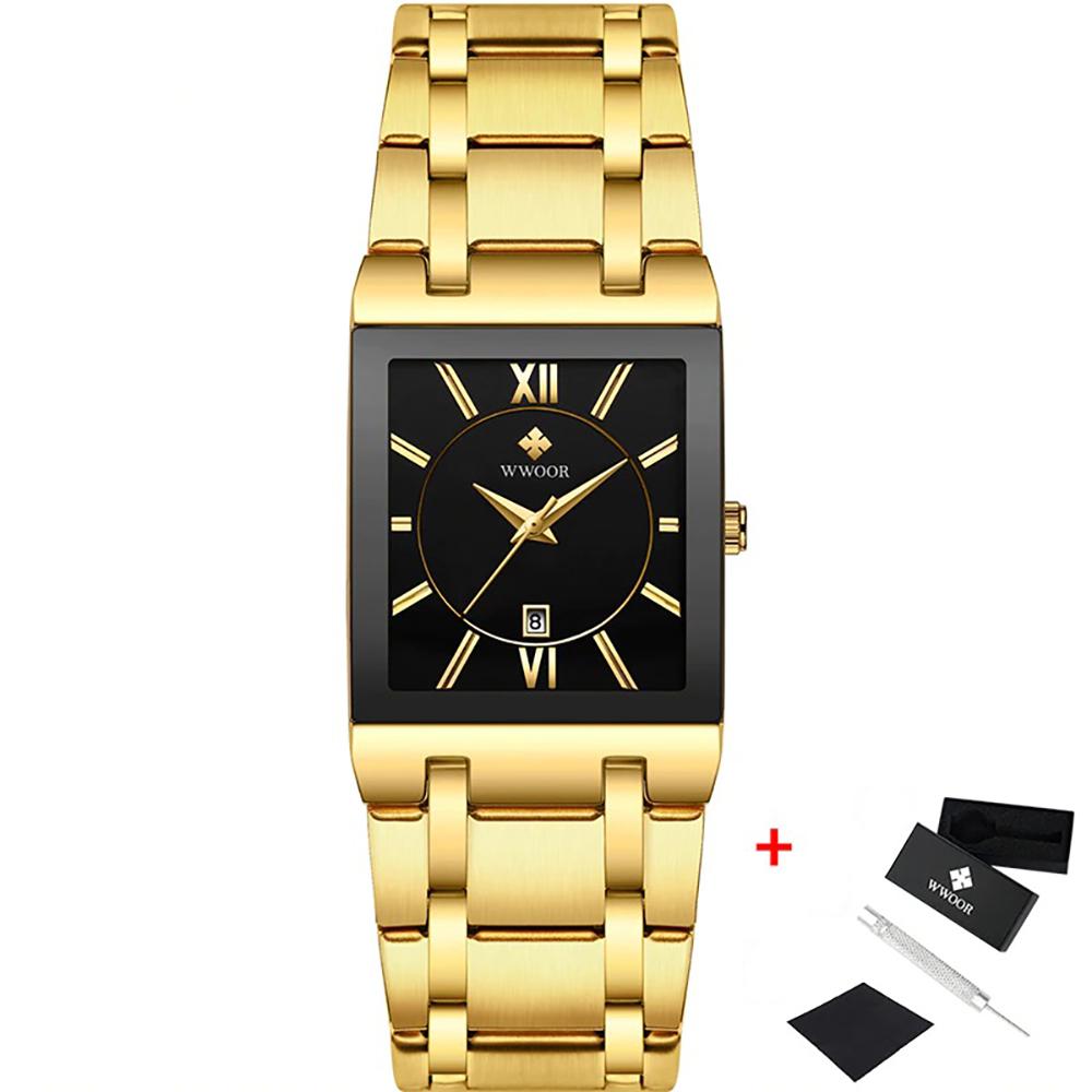 Luxurious Waterproof Square Quartz Watch