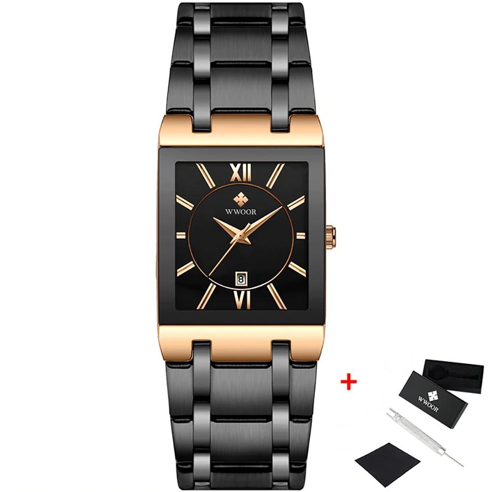 Luxurious Waterproof Square Quartz Watch