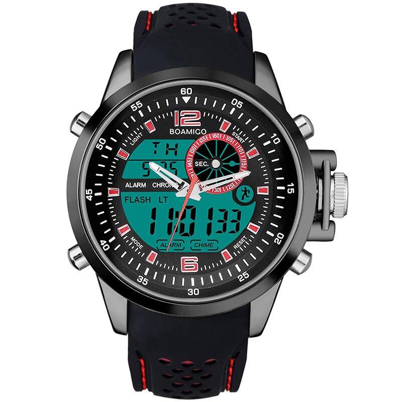 Outdoor Sport Dual Time Display Digital Quartz Watch