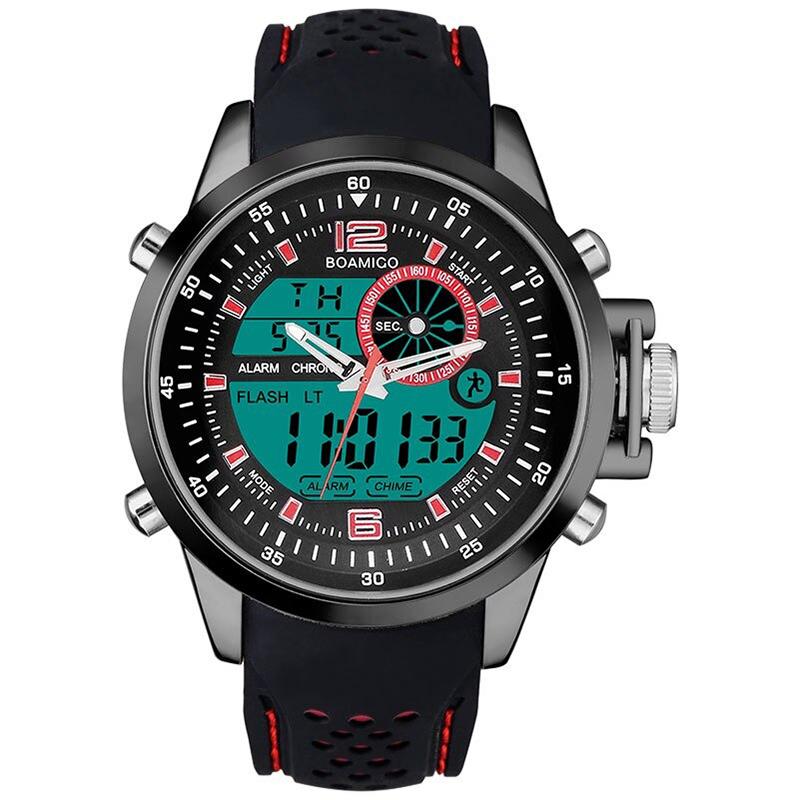 Outdoor Sport Dual Time Display Digital Quartz Watch