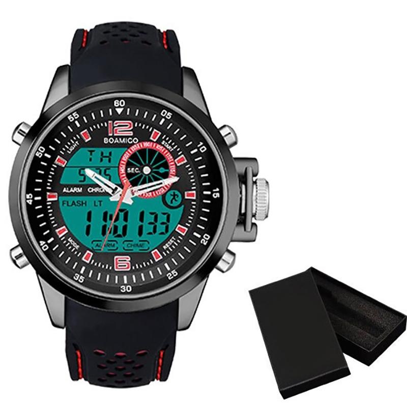 Outdoor Sport Dual Time Display Digital Quartz Watch