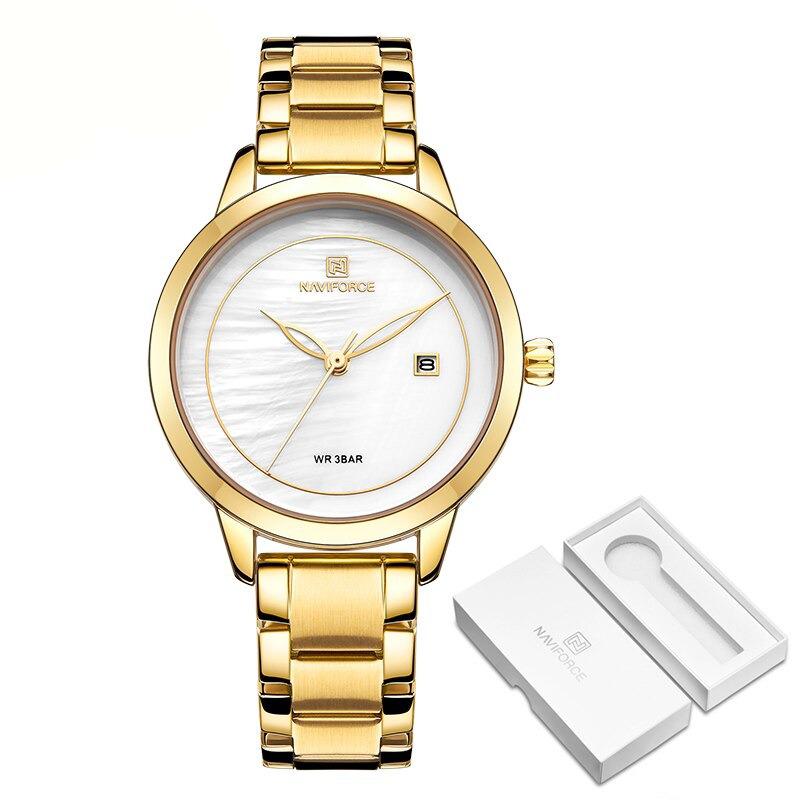 Snappy Numberless Dial with Stainless Steel Band Quartz Watch