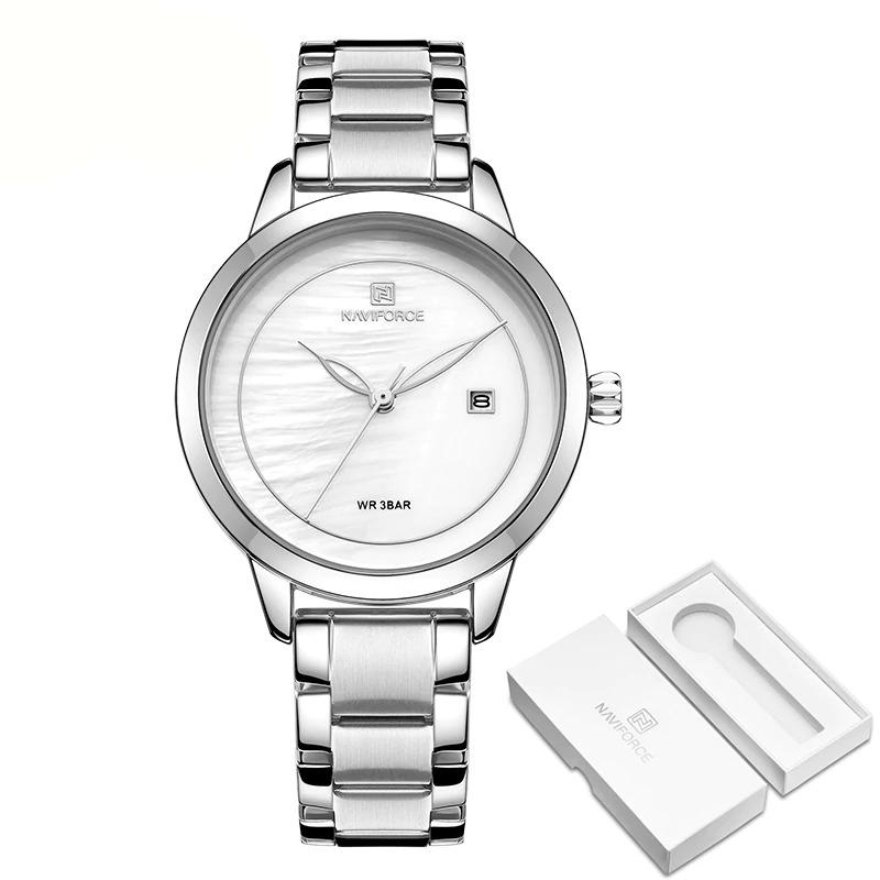 Snappy Numberless Dial with Stainless Steel Band Quartz Watch