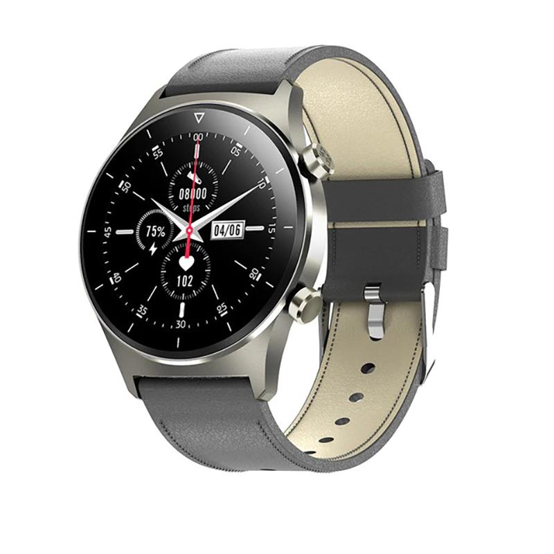 Sporty Full Touch Round Screen Waterproof Fitness Track Smartwatch