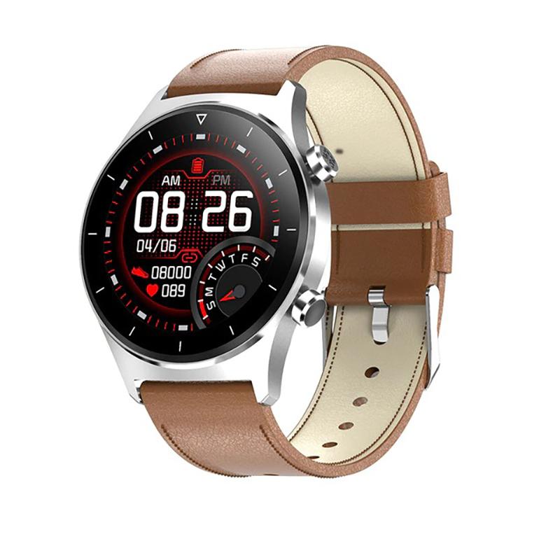 Sporty Full Touch Round Screen Waterproof Fitness Track Smartwatch