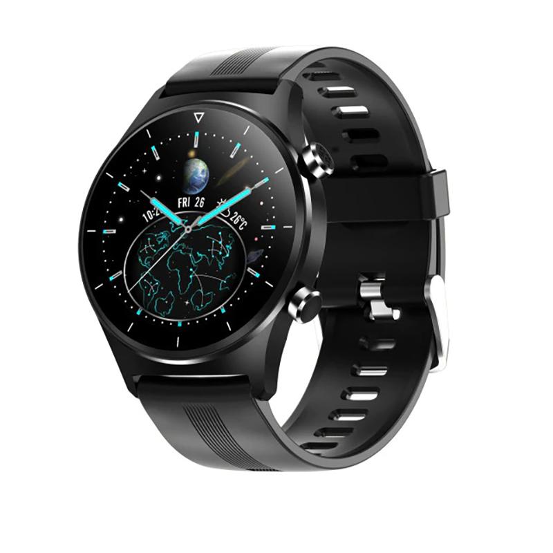 Sporty Full Touch Round Screen Waterproof Fitness Track Smartwatch
