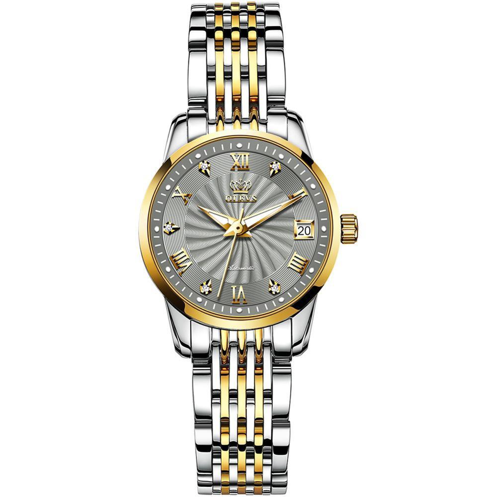 Stainless Steel Automatic Mechanical Watch For Women