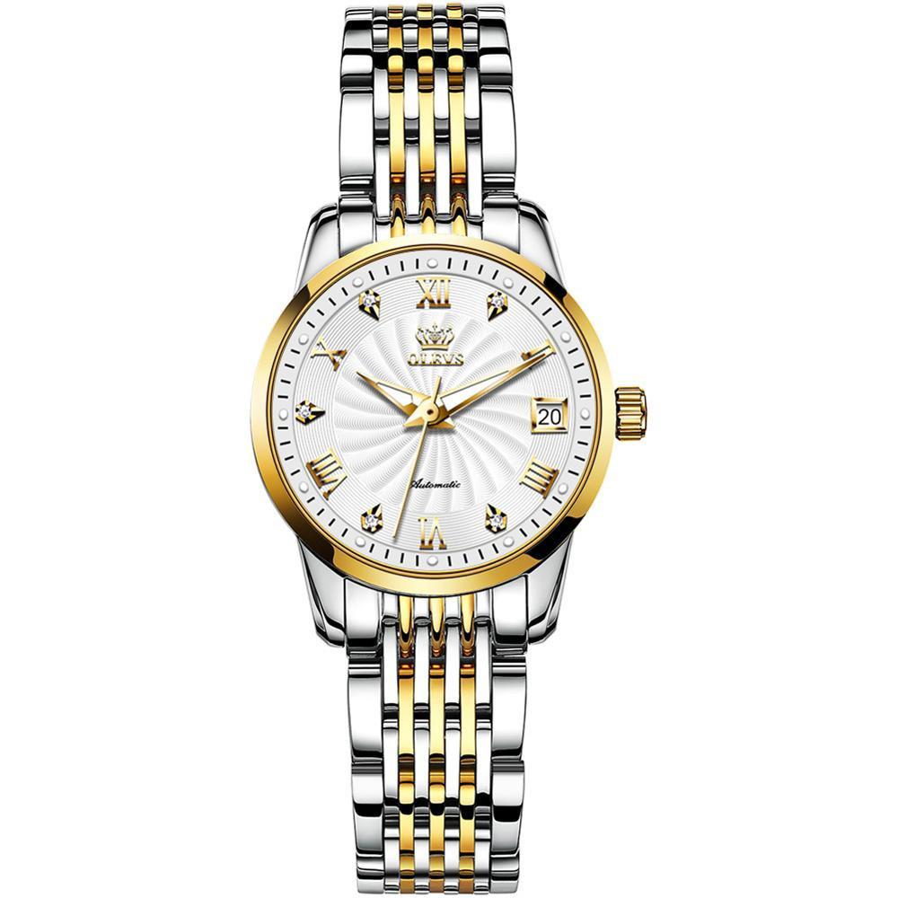 Stainless Steel Automatic Mechanical Watch For Women