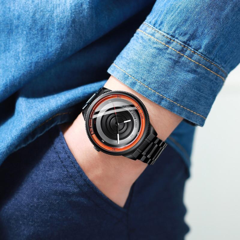 Lens-Inspired Photography Camera Series Quartz Watch