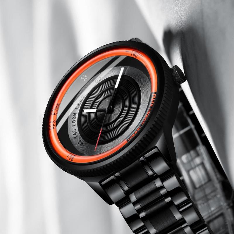Lens-Inspired Photography Camera Series Quartz Watch