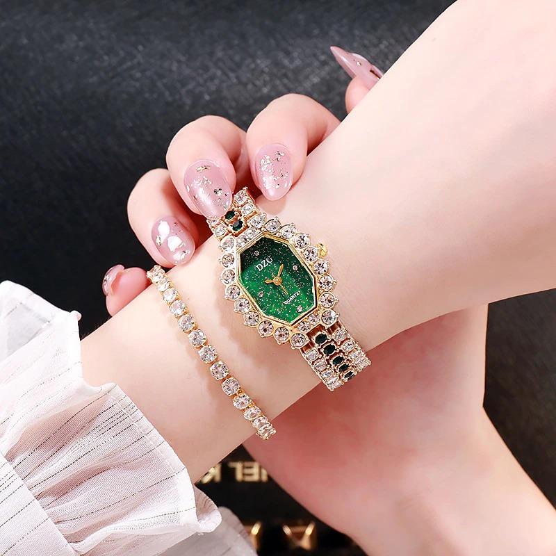 Multicolor Rhinestone Bejeweled Starry Night Sky Quartz Watches