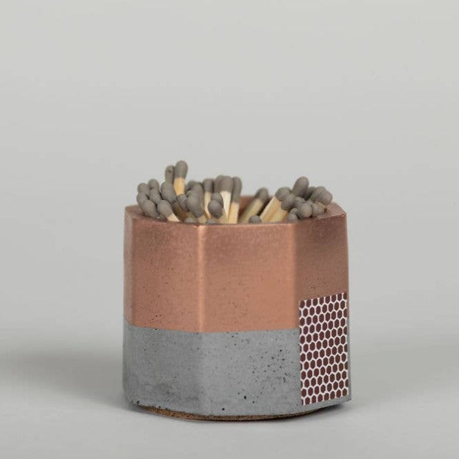 Concrete Match Holder + Matches