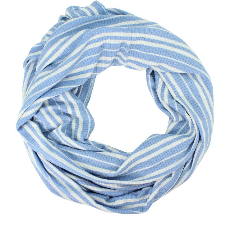 Rib Stripe Infinity Scarf