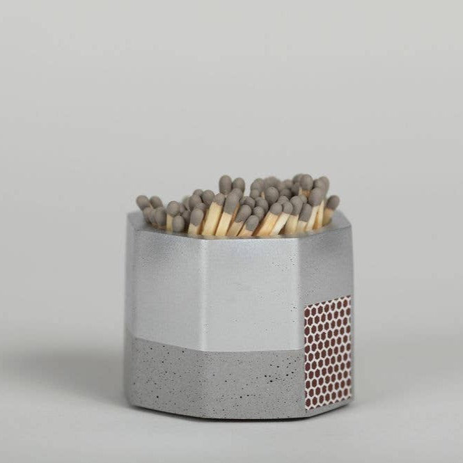 Concrete Match Holder + Matches