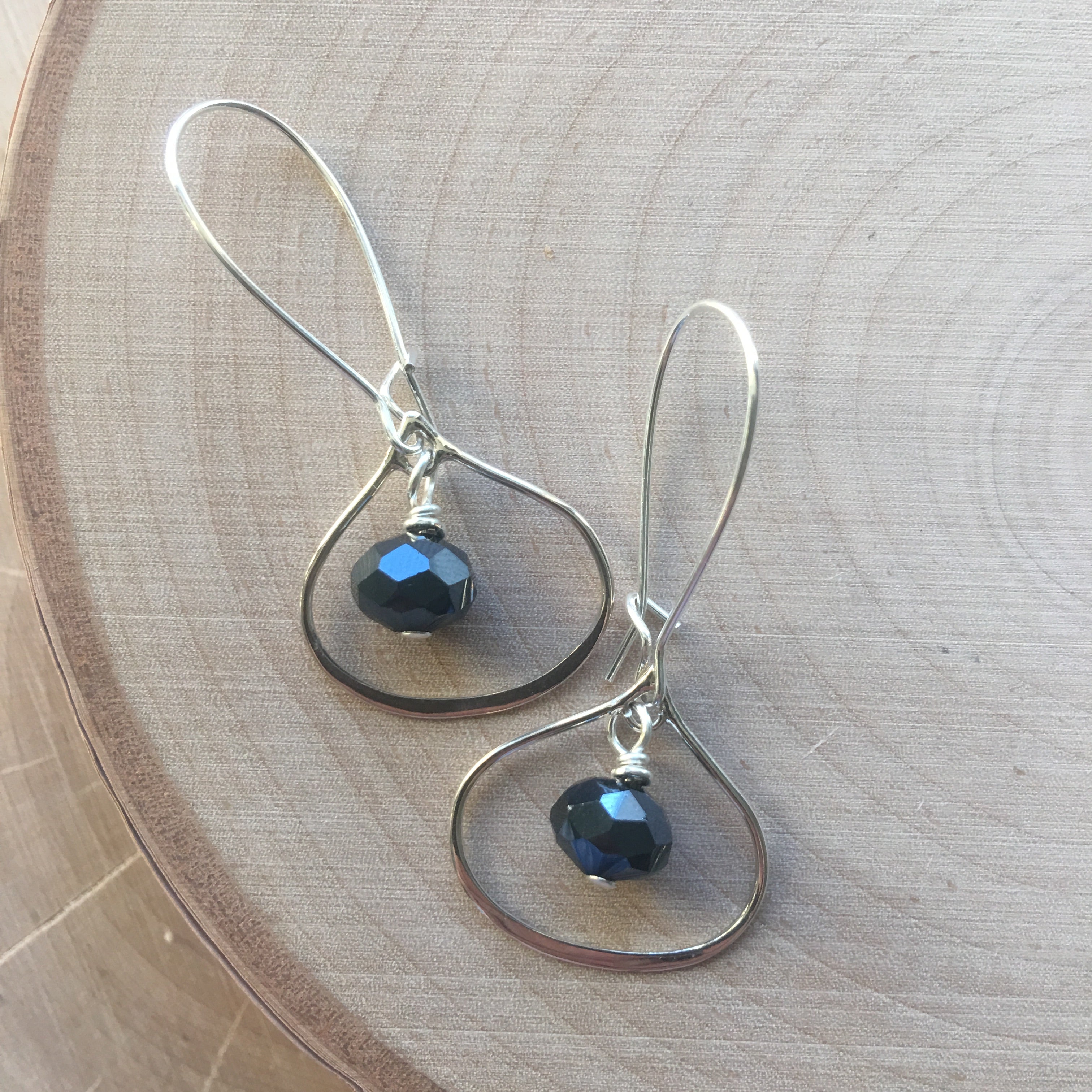 Silver Teardrop Earrings