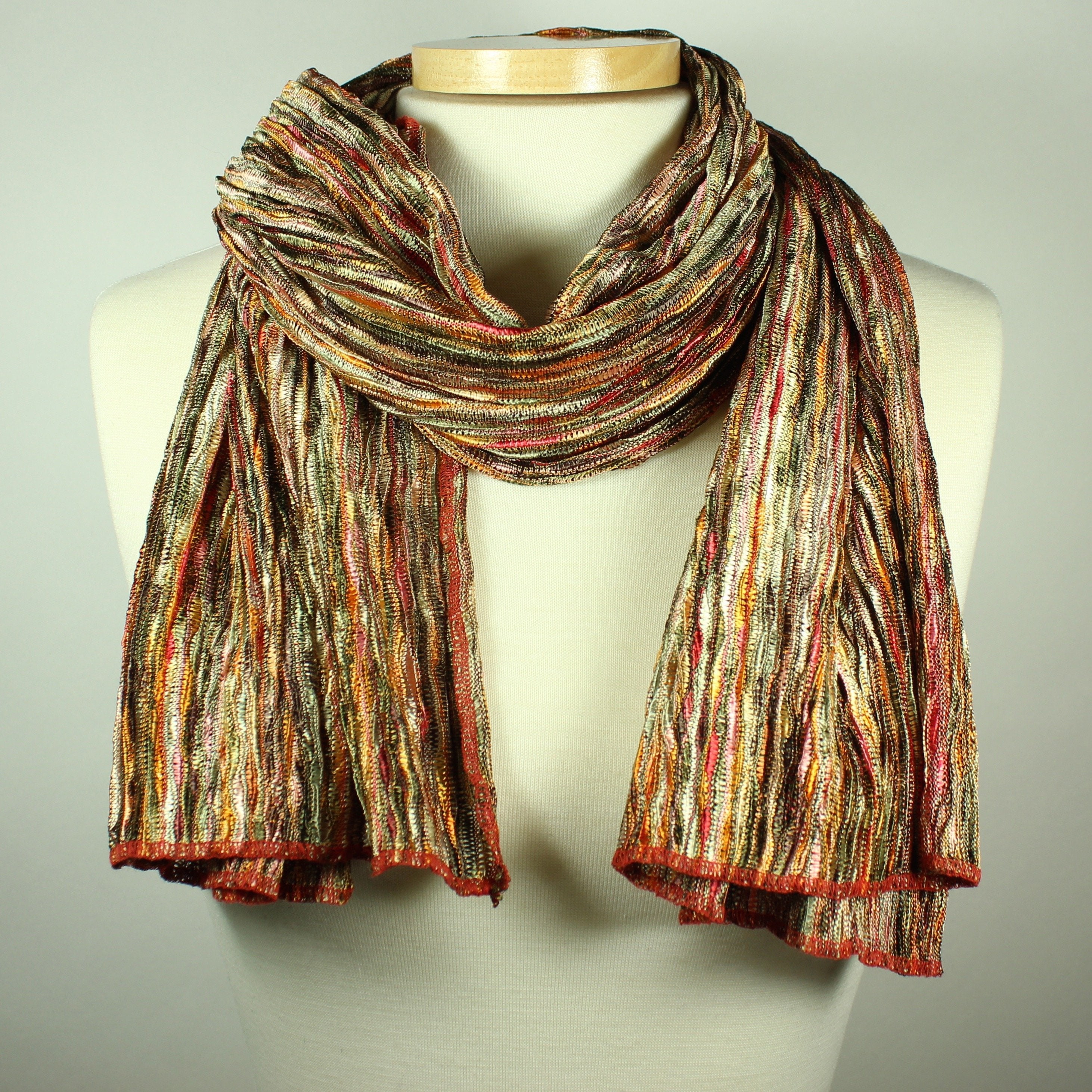 Multi Colored Knit Scarf