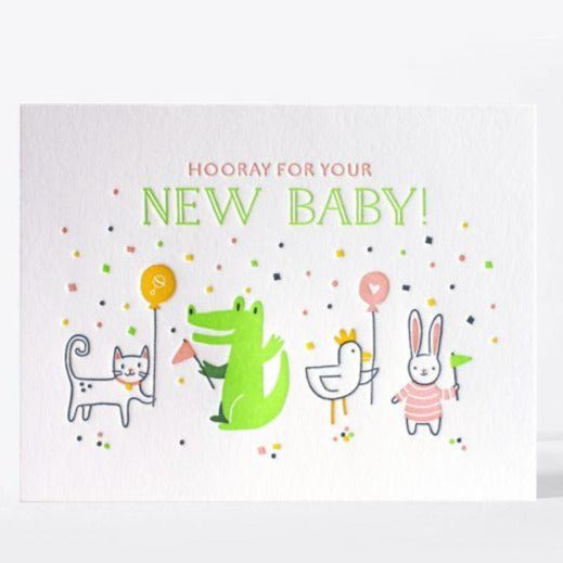 Baby Card Letterpress 