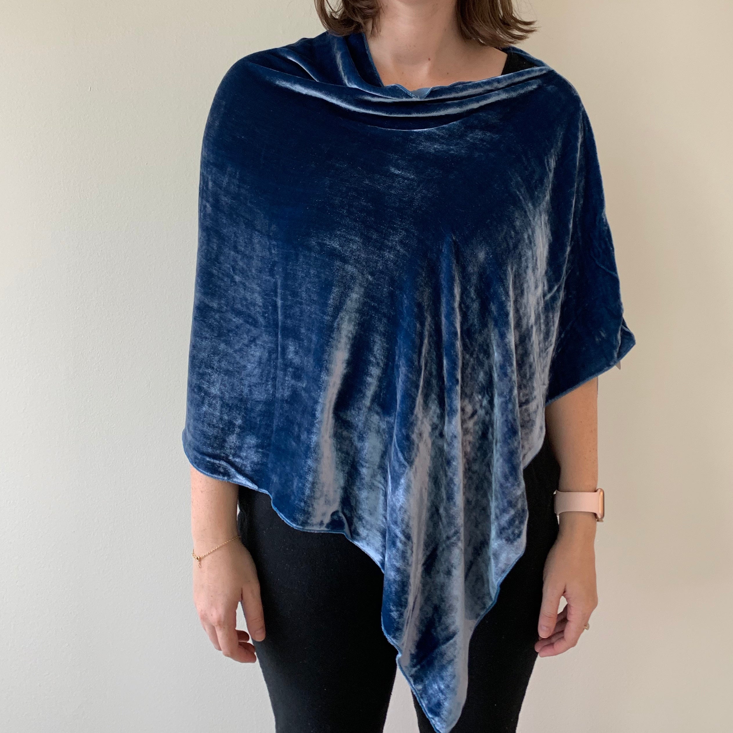 Silk Velvet Poncho