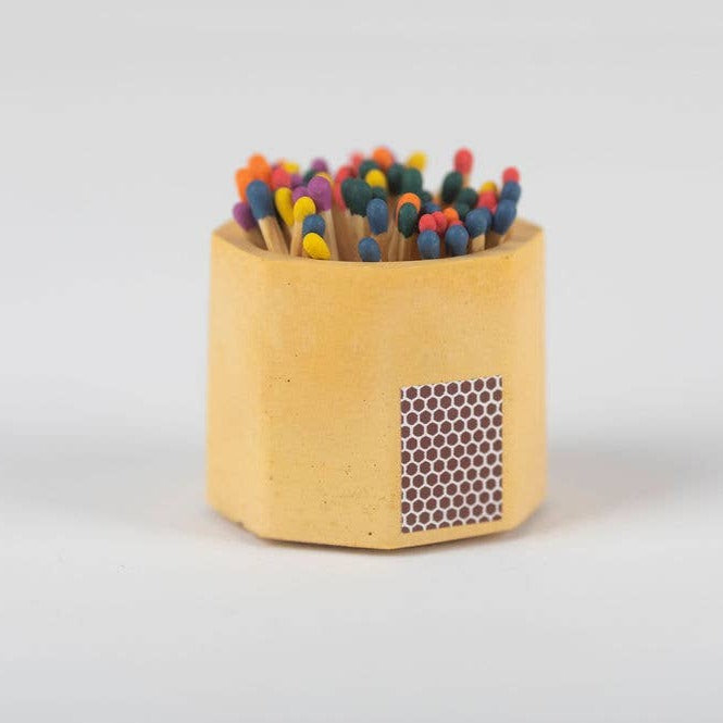 Concrete Match Holder + Matches