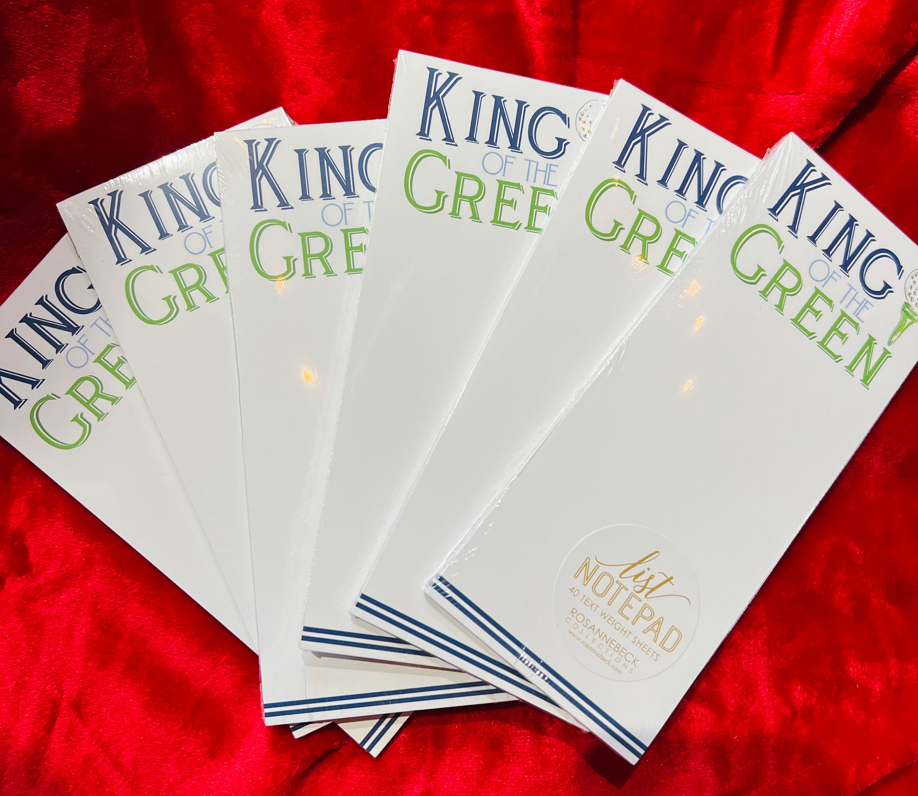 King of the Green notepad