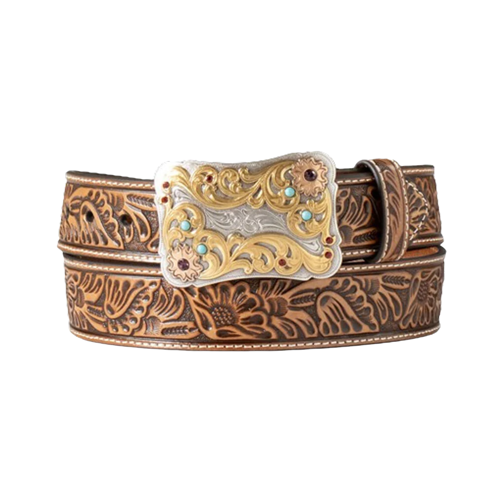 Nocona Ladies Western Light Brown Leather Belt N320005648