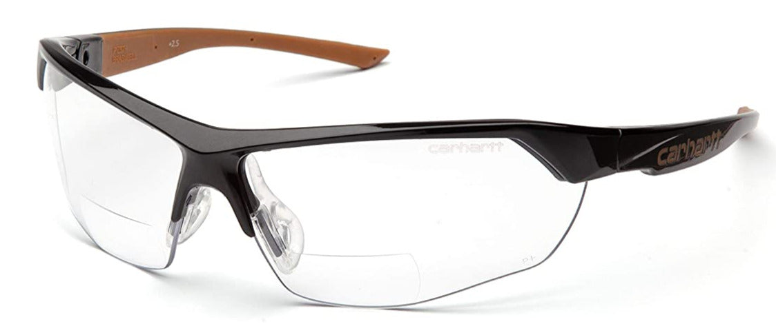 Carhartt Braswell Anti-Fog Half Frame Ratcheting Temple Safety Bi-Focal Readers