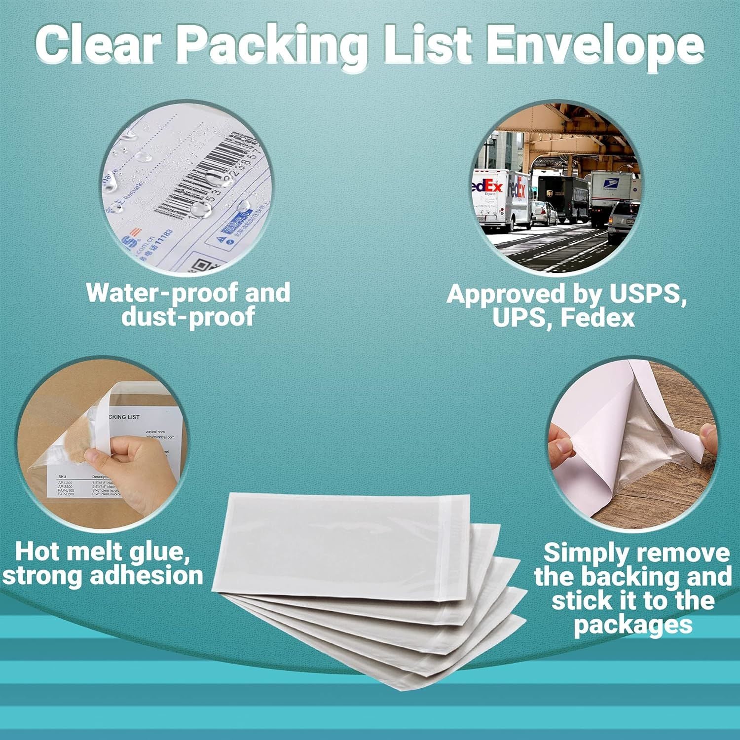 Packing Slip Envelope Pouches 9.5