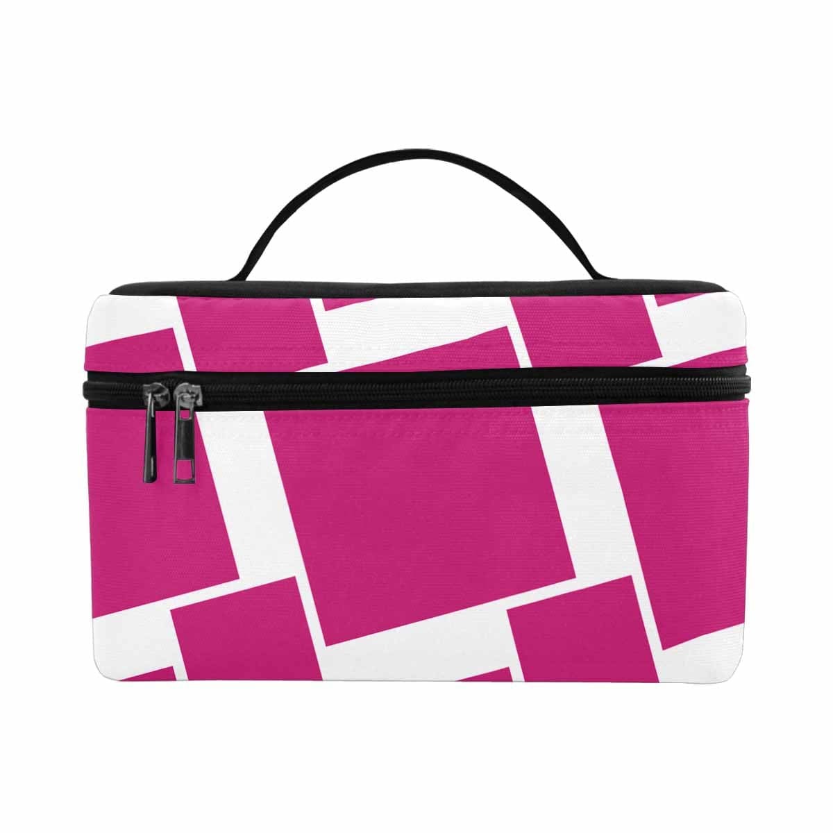 Cosmetic Bag, Pink And White