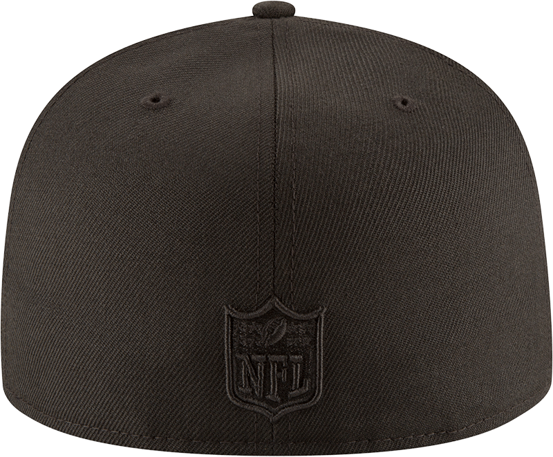 Minnesota Vikings New Era Black on Black Collection 59FIFTY Fitted Hat