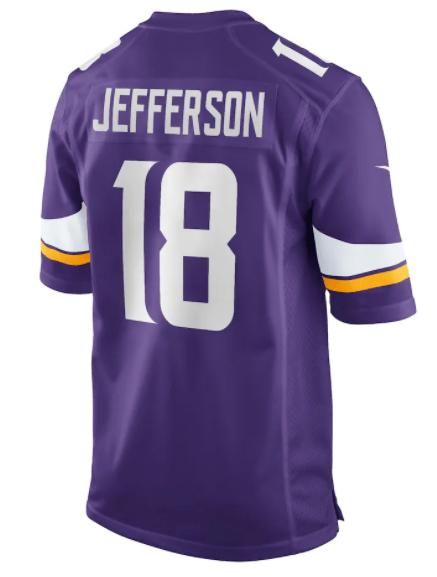 Youth Justin Jefferson Minnesota Vikings Nike Purple Game Jersey