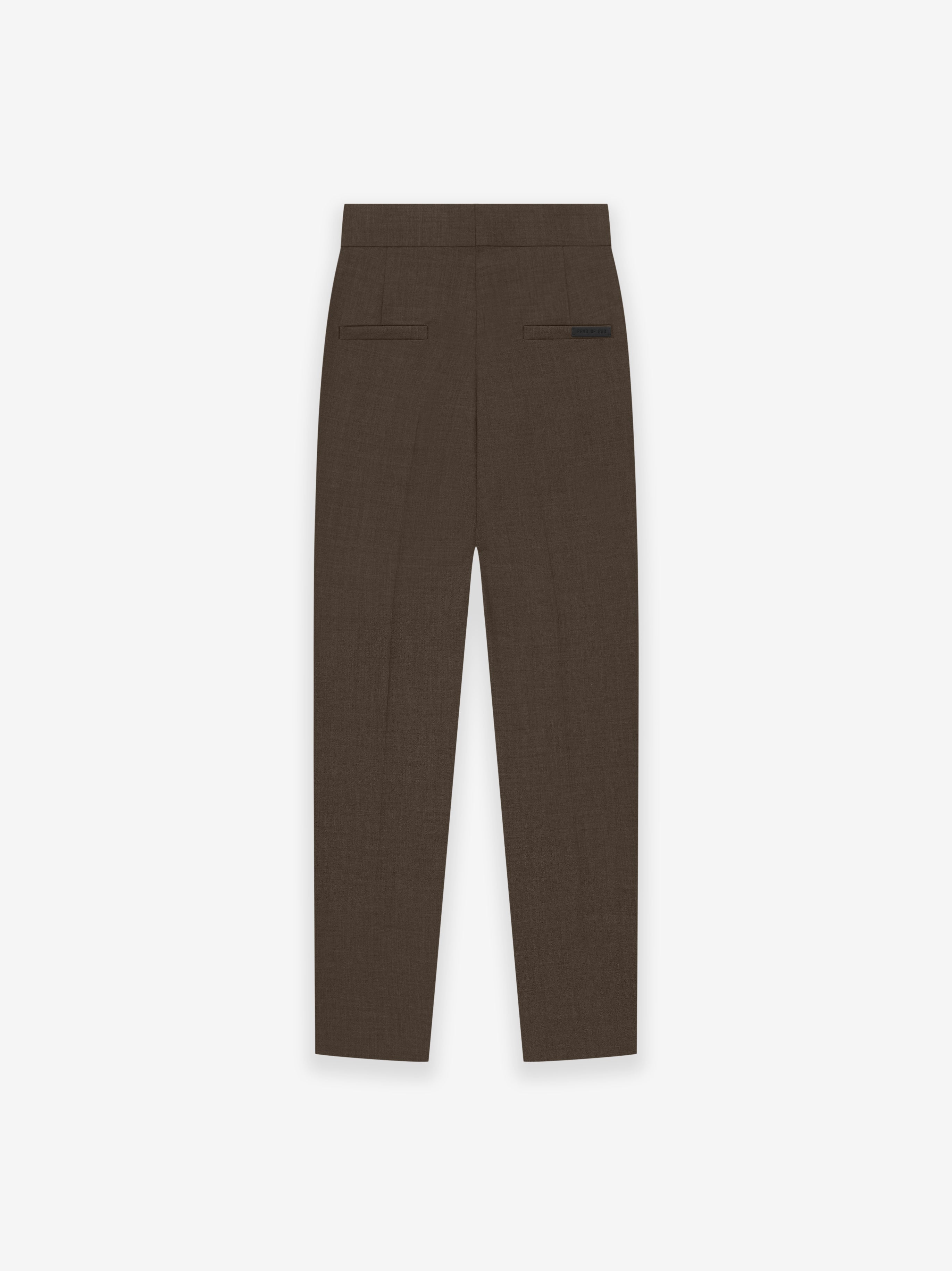 Wool Canvas Tapered Trouser
