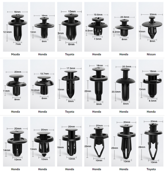 190 Pcs Car Retainer Clips & Fastener Remover