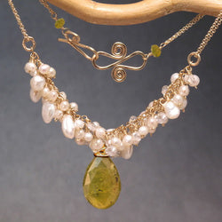 Necklace 293 - choice of stone - Silver