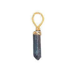 London blue quartz dagger - Silver