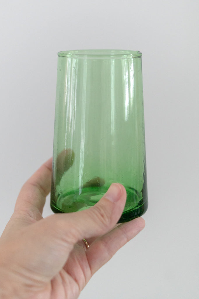 Green Glass Recycled Drinking Glass