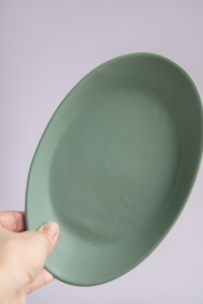 Porcelain Catchall Tray in Sage Green