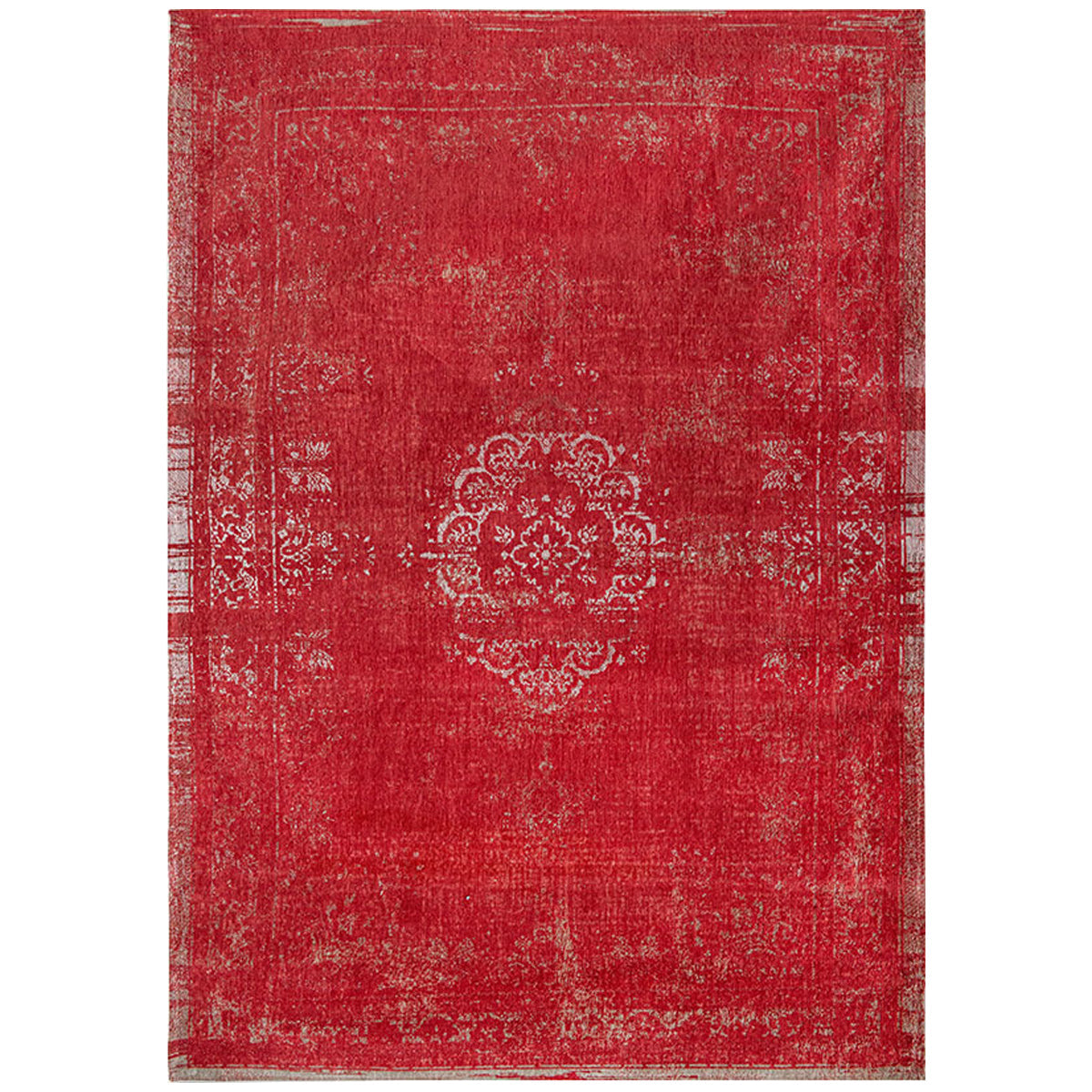  Louis de Poortere Fading World Medallion 9147 Cherry Rug 