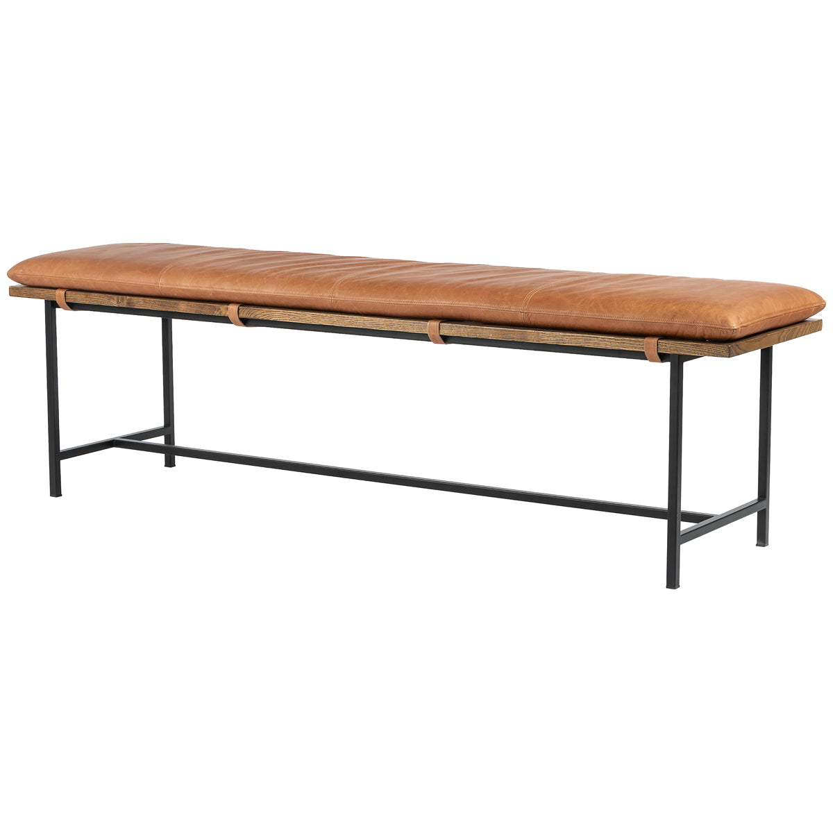  Four Hands Ashford Gabine Accent Bench - Brandy 