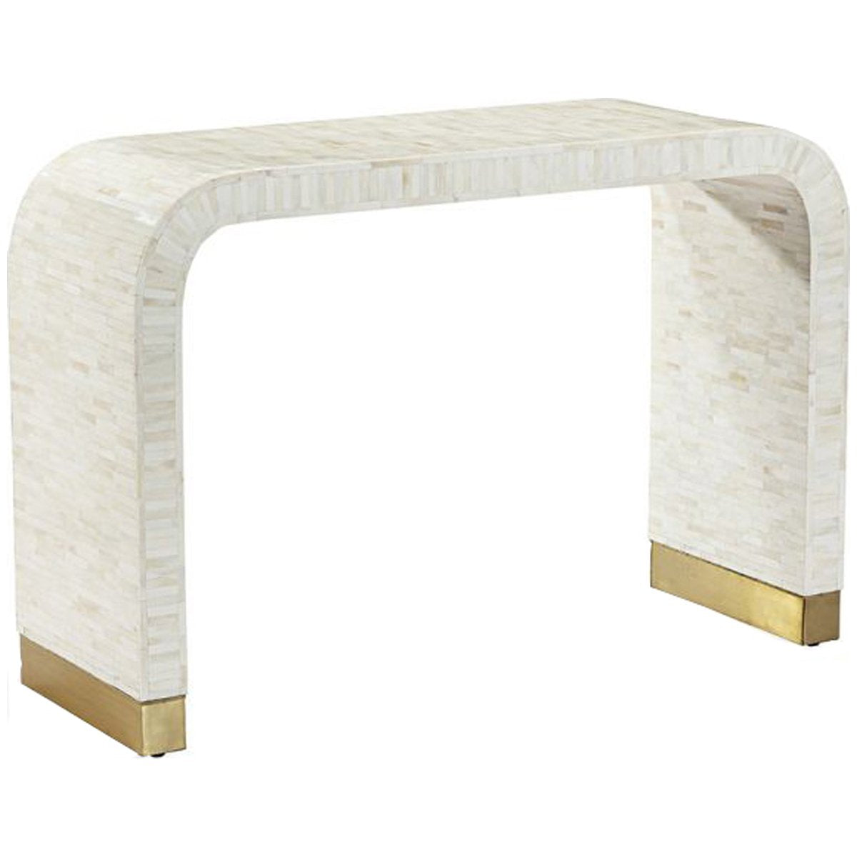  Interlude Home Beacon Console Table - Cream 