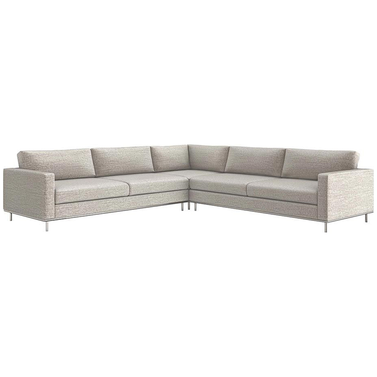  Interlude Home Valencia 3-Piece Sectional - Storm 