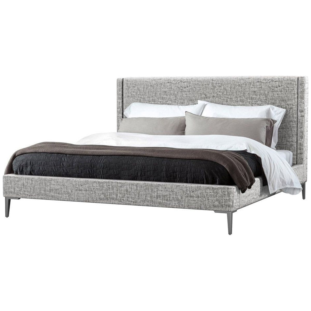  Interlude Home Izzy Heathered Chenille Bed 