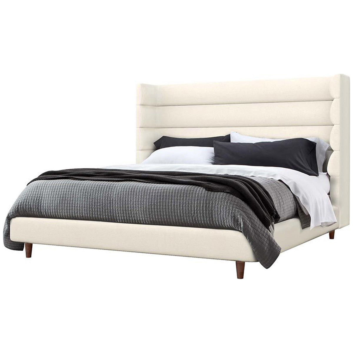  Interlude Home Ornette Bay Crest Bed - Pure 