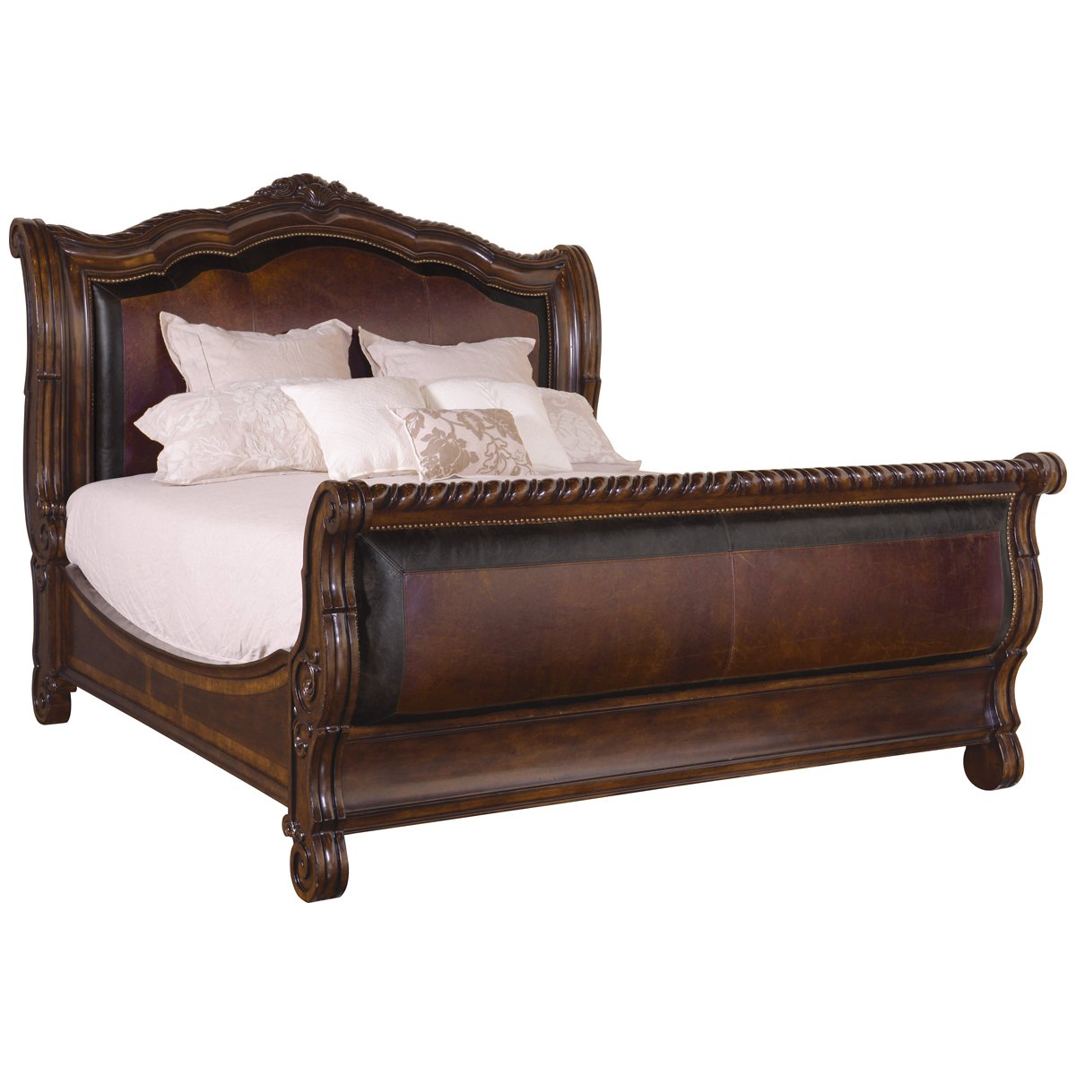  A.R.T. Furniture Valencia Upholstered Sleigh Bed 